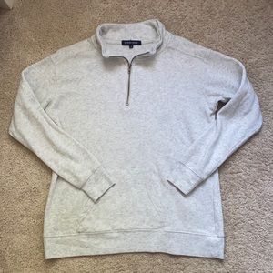 Grey quarter zip